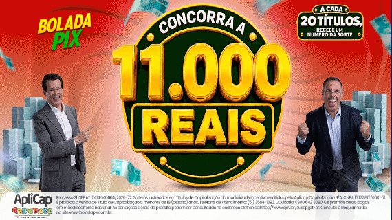 Banner da etapa Edição 55 Bolada Pix - R$ 11.000,00