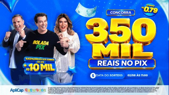 Banner da etapa Edição 08 Bolada Pix - 0,79 - R$ 350.000