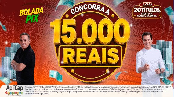Banner da etapa Edição 58 Bolada Pix - R$ 15.000,00